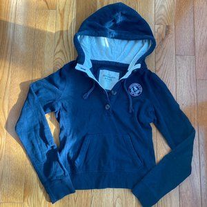 A&F 1/4 button up hoodie